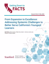 From Expansion to Excellence: Addressing Systemic Challenges to Better Serve California’s Youngest Learners