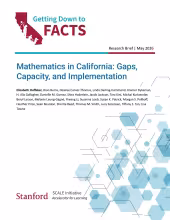 Mathematics in California: Gaps, Capacity, and Implementation